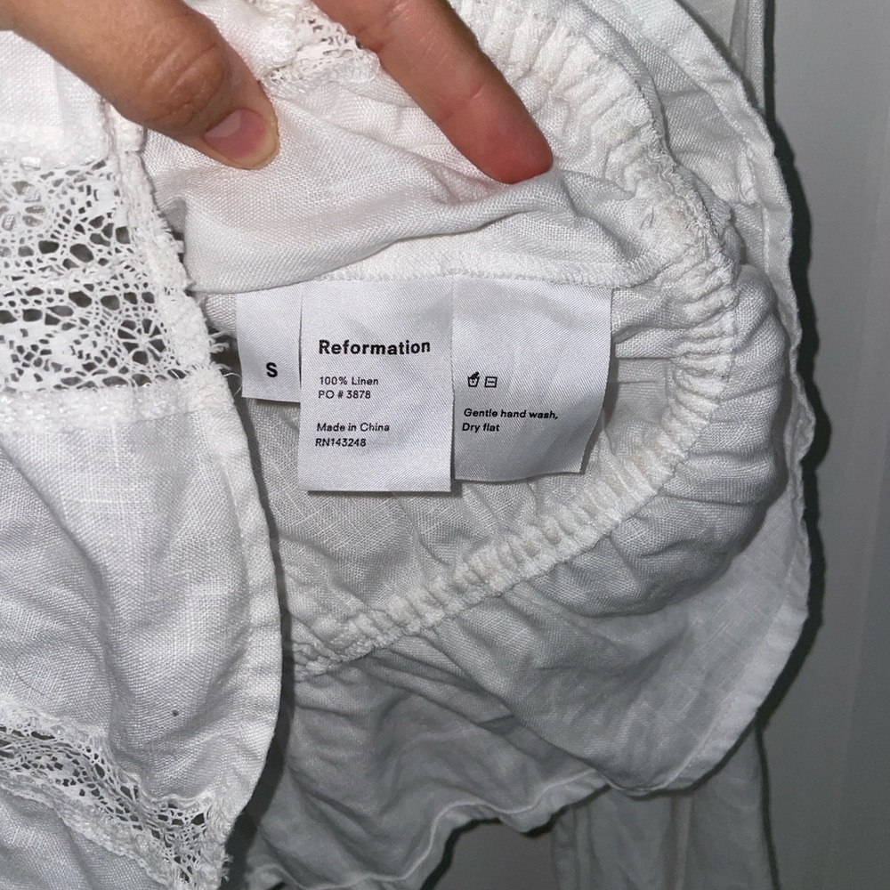 Reformation Odette Linen Top size S - Picture 7 of 7